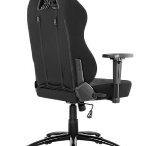 Siège Gaming AKRacing Opal – Tissu Noir, Confort Optimal pour Bureau
