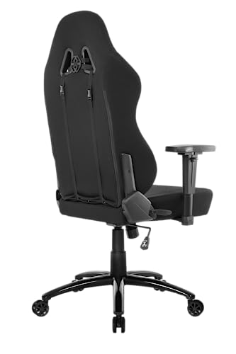 Siège Gaming AKRacing Opal – Tissu Noir, Confort Optimal pour Bureau