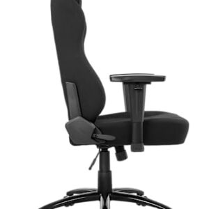 Siège Gaming AKRacing Opal – Tissu Noir, Confort Optimal pour Bureau