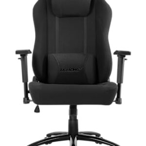 Siège Gaming AKRacing Opal – Tissu Noir, Confort Optimal pour Bureau
