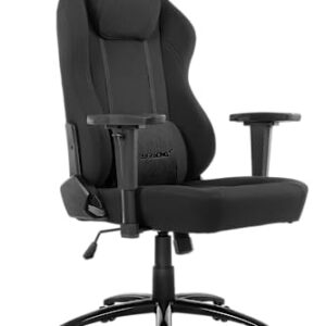 Siège Gaming AKRacing Opal – Tissu Noir, Confort Optimal pour Bureau