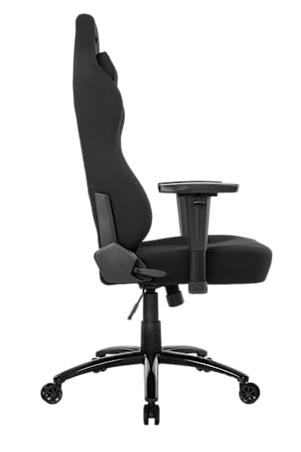 Siège Gaming AKRacing Opal – Tissu Noir, Confort Optimal pour Bureau