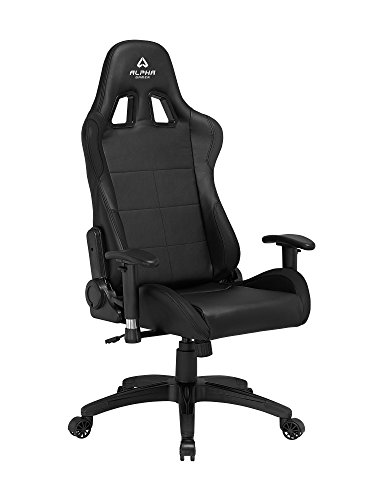 Siège gamer Alpha Gamer Vega noir – Similicuir, dossier inclinable 180°