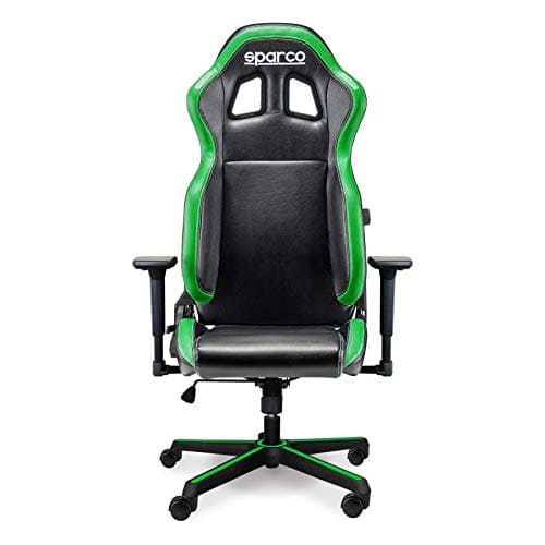 Fauteuil de Bureau/Gaming SPARCO Grip Noir/Sky Vert – Confort Optimal