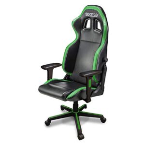 Fauteuil de Bureau/Gaming SPARCO Grip Noir/Sky Vert – Confort Optimal