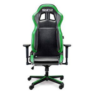 Fauteuil de Bureau/Gaming SPARCO Grip Noir/Sky Vert – Confort Optimal
