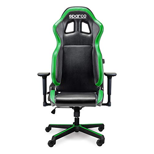 Fauteuil de Bureau/Gaming SPARCO Grip Noir/Sky Vert – Confort Optimal