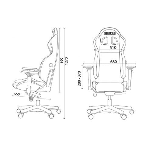 Fauteuil de Bureau/Gaming SPARCO Grip Noir/Sky Vert – Confort Optimal