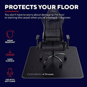 Tapis de Chaise Trust Gaming GXT 715 – 99×120 cm, Protection Sols Noir