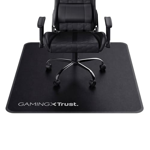 Tapis de Chaise Trust Gaming GXT 715 – 99×120 cm, Protection Sols Noir