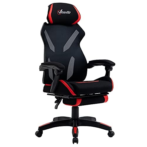 Vinsetto Fauteuil de Bureau Ergonomique avec Repose-Pieds et Support Lombaire