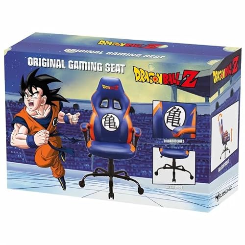 Chaise gaming Dragon Ball Z – Fauteuil ergonomique bleu réglable pour ado/adulte