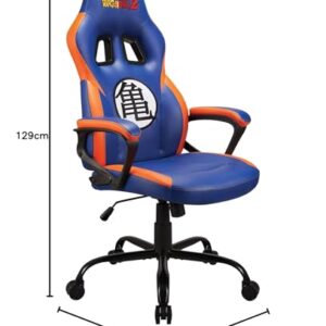 Chaise gaming Dragon Ball Z – Fauteuil ergonomique bleu réglable pour ado/adulte