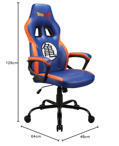 Chaise gaming Dragon Ball Z – Fauteuil ergonomique bleu réglable pour ado/adulte