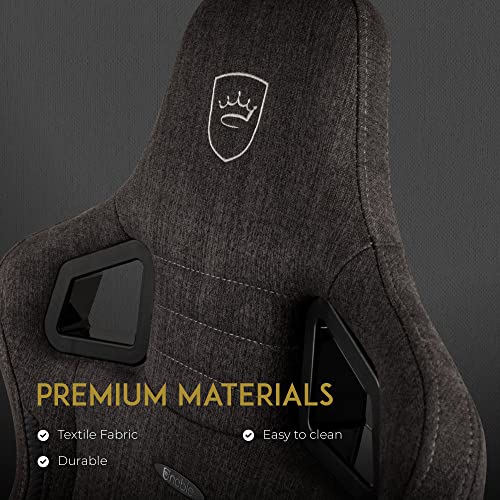 noblechairs Epic TX – Chaise de Gamer Confortable en Tissu Respirant Anthracite