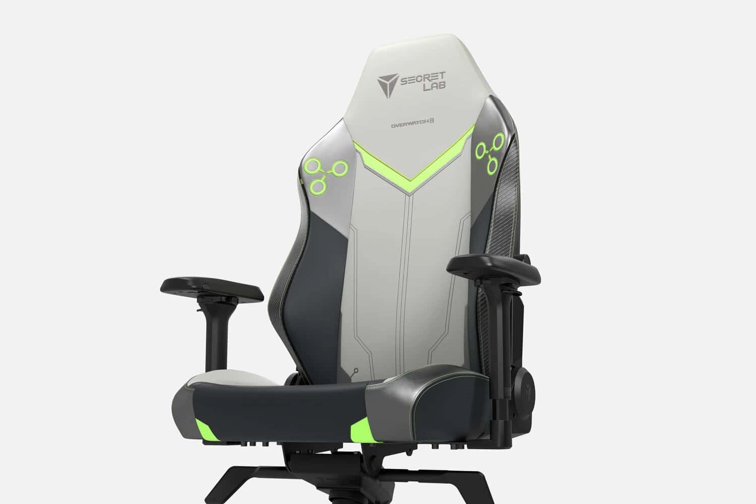 Chaise Gaming Secretlab Genji Overwatch 2 Chaise gaming Secretlab Genji Overwatch 2, design épuré avec accents néons, confort ergonomique pour joueurs.
